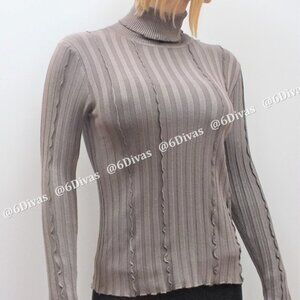 Taupe Turtleneck